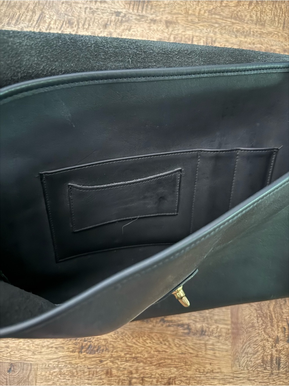 Vintage Coach Black Leather Top Handle Briefcase - Picture 4 of 13